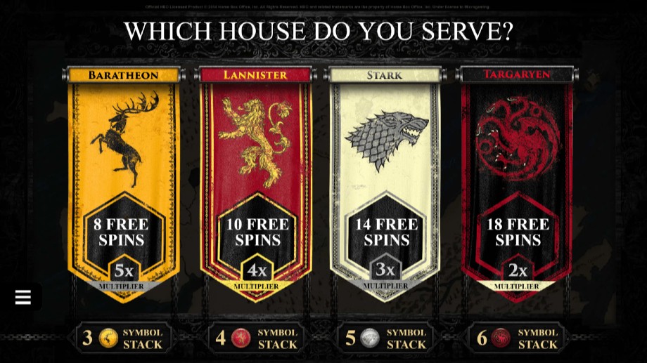 Game Of Thrones Fitur putaran gratis